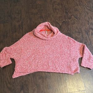 Free people cropped cowl neck sweater